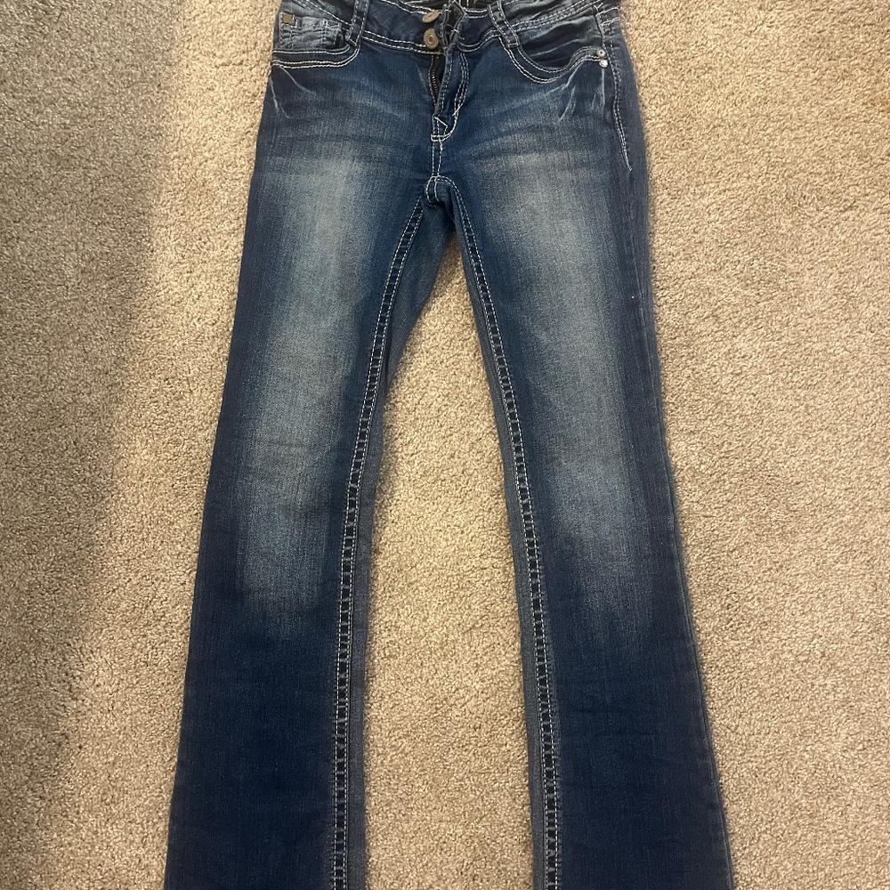 Dark Blue Wallflower Jeans